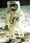 1. Mondlandung - Sonntag, 20. Juli 1969 - Edwin Aldrin - Michael Collins blieb an Bord der Raumkapsel